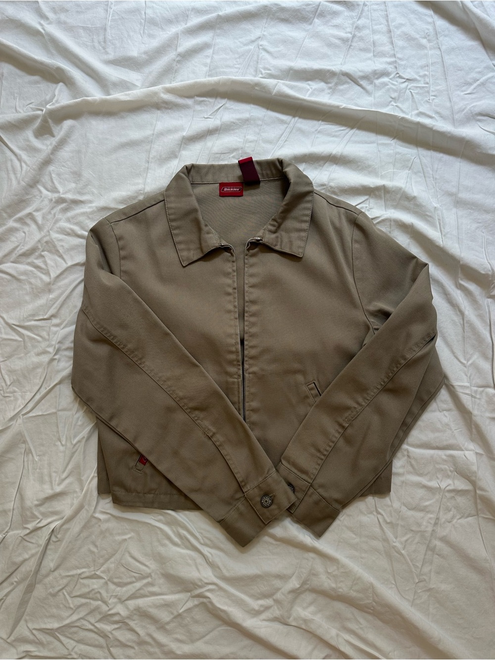 Dickies Vintage Tan Bomber Jacket with Zip
